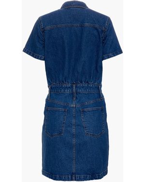 MW Denim Waisted Shirtdress - Blue