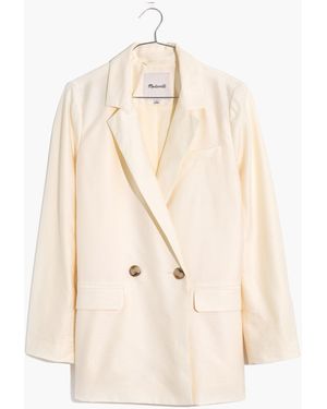 MW Caldwell Double-Breasted Blazer: Two Button Edition - White