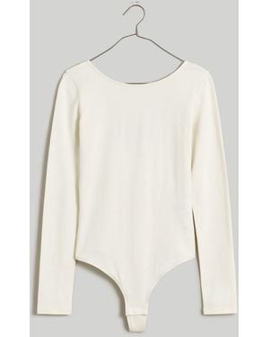 MW Ballet Thong Bodysuit - White