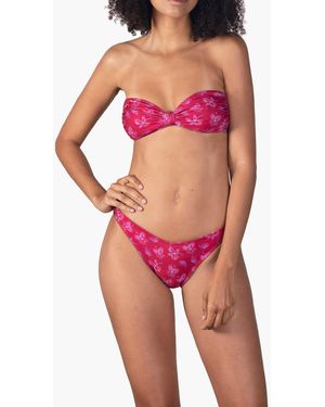 MW Novel Swim Paradise City Bikini Top - Red