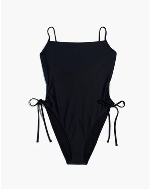 MW Madewell Second Wave Side-Tie One-Piece Swimsuit - Natural