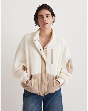 MW (Re)Sourced Sherpa Snap-Front Jacket - Natural