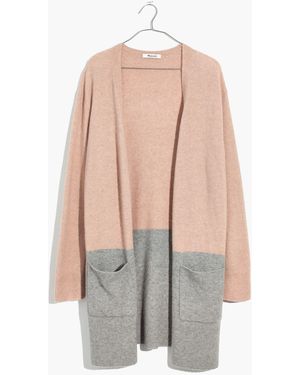 MW Kent Colourblock Cardigan Jumper - White