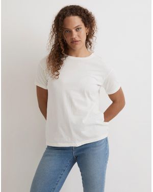 MW Softfade Cotton Oversized Tee - White
