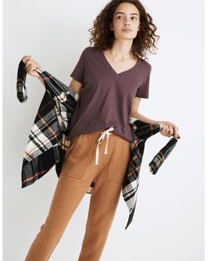 MW Whisper Cotton V-Neck Tee - Multicolor
