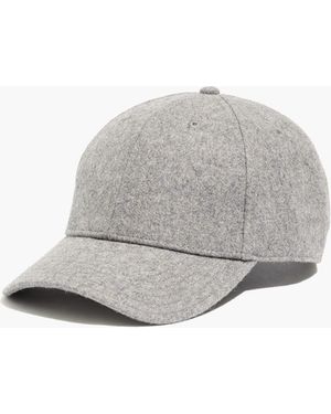 MW Wool-Blend Baseball Cap - Grey