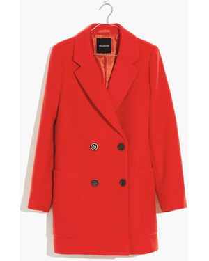 MW Hollis Double-Breasted Coat - Red