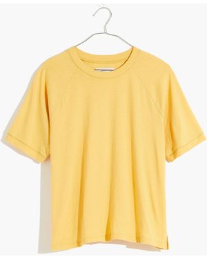 MW Softfade Cotton Raglan Tee - Yellow
