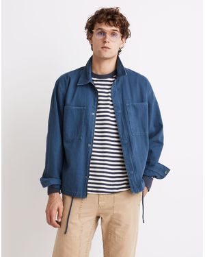 MW Garment-Dyed Boxy Jacket - Blue