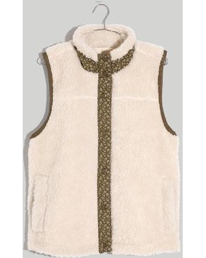 MW (Re)Sourced Faux-Shearling Vest - Natural