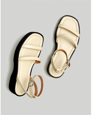 MW The Double-Strap Platform Sandal - Natural