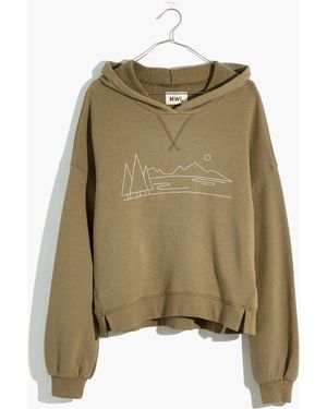 MW L Airyterry Hikerscape Hoodie Sweatshirt - Natural