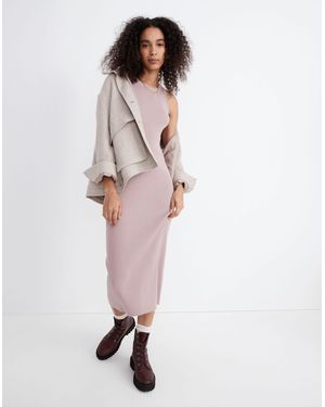 MW Sleeveless Midi Sweater Dress - White