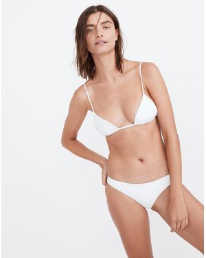 MW Jade Swim&Reg; Via Triangle Bikini Top - White