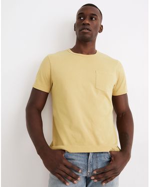 MW Garment-Dyed Allday Crewneck Pocket Tee - Natural
