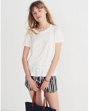MW Drawstring Tee - White