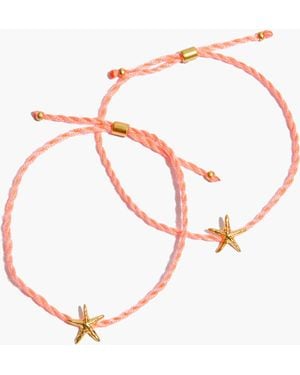 MW Starfish Friendship Bracelet Set - White