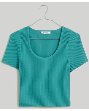 MW Plus Ottoman Crop Jumper Tee - Blue
