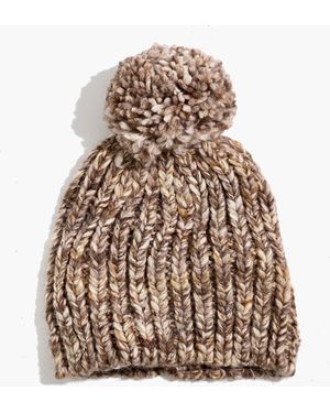 MW Chunky Pom-Pom Beanie - Natural