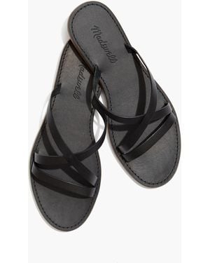 MW The Boardwalk Skinny-Strap Slide Sandal - Grey