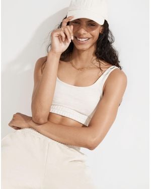 MW L Sweatshirt Bralette - White