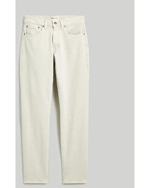 MW Garment-Dyed Athletic Slim Jeans - White