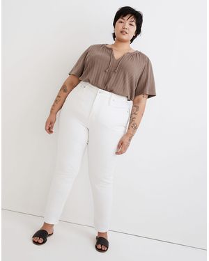 MW The Plus Perfect Vintage Straight Jean - White