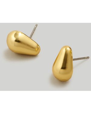 MW Mini Droplet Stud Earrings - Metallic