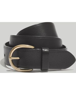 MW Medium Perfect Leather Belt - Black
