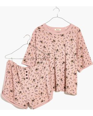 MW Waffle Knit Pyjama Set - White