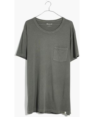 MW Garment-Dyed Allday Crewneck Pocket Tee - Grey