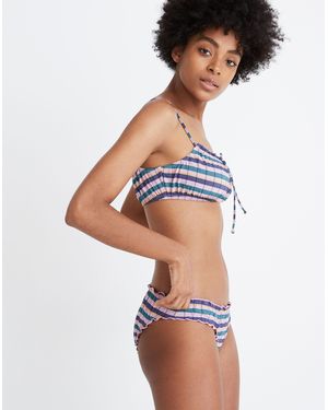 MW Madewell Second Wave Ruffled Bikini Bottom - Multicolour