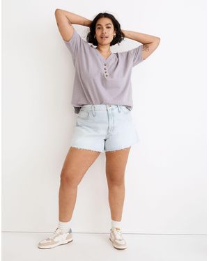 MW Relaxed Henley Tee - Grey