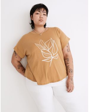 MW Plus Madewell X Walker Noble Studios Abstract Leaf Asbury Muscle Tee - Multicolour