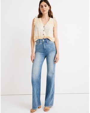 MW "Petite 11" High-Rise Flare Jeans - Blue