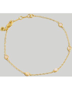 MW Stone Collection Aventurine Station Anklet - Multicolour