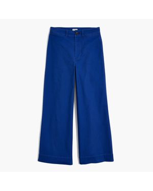 MW Tall Emmett Wide-Leg Crop Trousers - Blue
