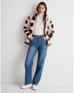 MW (Re)Sourced Sherpa Quilted Bomber Jacket - Blue