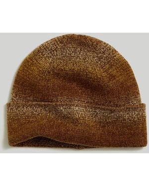 MW Space-Dyed Cuffed Beanie - Brown