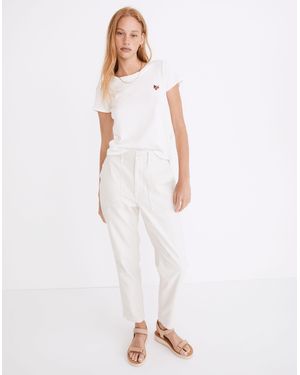 MW Tall Griff Tapered Fatigue Cargo Trousers - White