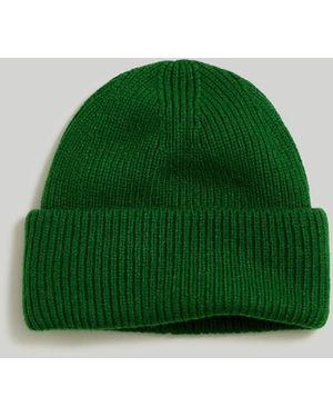 MW Wool-Blend Knit Beanie - Green