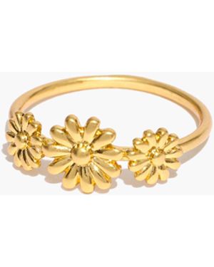 MW Triple Daisy Ring - White