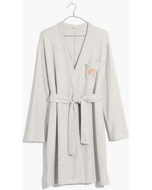 MW Embroidered Robe - White