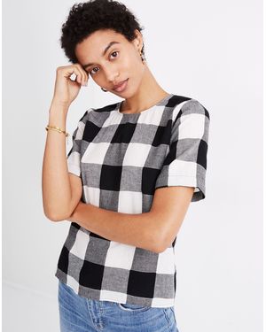 MW Boxy Button-Back Top - Grey