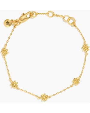 MW Tiny Flowers Chain Bracelet - Metallic