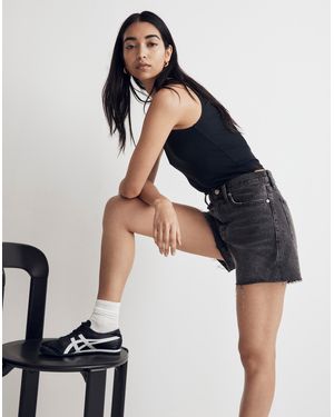 MW Relaxed Mid-Length Denim Shorts - Blue