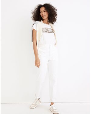MW The Tall Perfect Vintage Straight Workwear Trousers - White