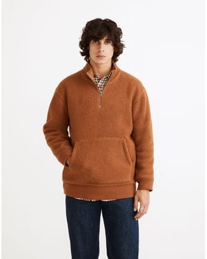 MW (Re)Sourced Sherpa Half-Zip Sweatshirt - Multicolour