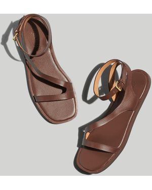 MW The Mabel Asymmetric-Strap Sandal - Brown