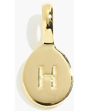MW Delicate Collection Demi-Fine 14K Plated Initial Charm - White